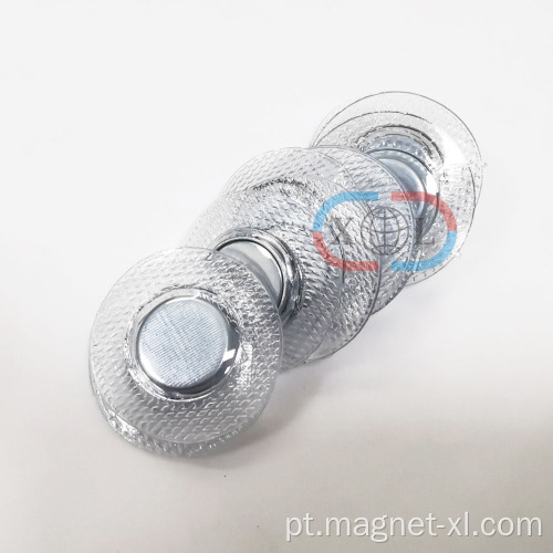 Botão de ímã de magnetização radial para sacos de couro